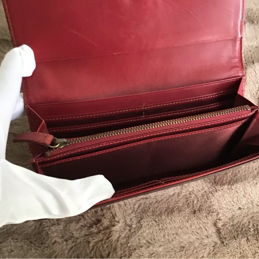 Burberry Red Plaid Wallet (Rare) - Picture 7 of 9
